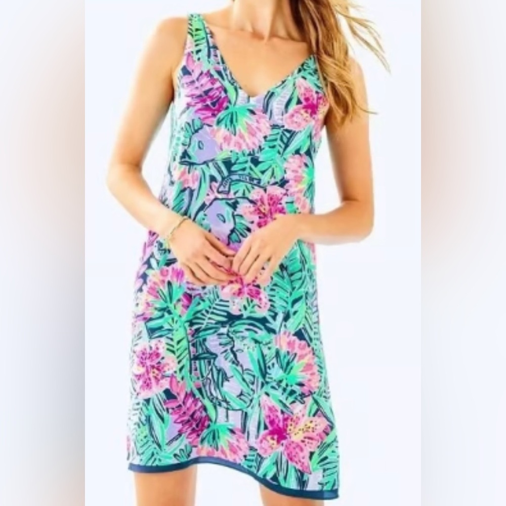 Lilly Pulitzer Florin Reversible V-neck Dress M